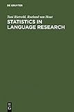 Statistics in Language Research: Analysis of Variance (English Edition)