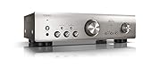 Denon PMA800NESPE2 Stereo-Vollverstärker (Aluminium Frontblende, Digitaleingänge, ECO-Standby, 2x 85 Watt) Premium Silb