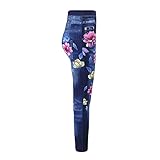 ISHOWTIENDA Arbeitshose Damen Frauen Druckknopf Hohe Taille Taschenloch Jeanshose Slim Denim Hosen Bootcut Jeanshosen Jeans Vintage Hose mit Taschen Streetw