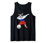 Dabbing Französische Bulldogge Russland Volleyball Fans Trikot Sport Tank Top