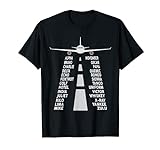 Pilot & Flugzeug phonetisches Alphabet T-Shirt Geschenk fü