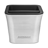 GASTROBACK #99000 Barista Coffee Box, Abklopfbehälter, Abschlagbehälter, Knockbox, Edelstahl, 1,5 Liter, Kaffeesatzentsorgung für Espressomaschinen, Cappucino, Latte Macchiato, spülmaschinengeeig