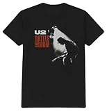 Rockoff Trade Unisex U2 Rattle and Hum T-Shirt, Schwarz/Weiß/Rot Gr. Medium, Schw