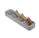 Schublade Gewürzregal Küche Aufbewahrungsbox Kunststoff Messerblock Messer Gabel Löffel Messerständer für Besteck-Organizer (Farbe: A)