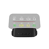 Gecheer Head up Display Auto OBD Auto HUD Anzeigegeschwindigkeit Wassertemperatur, Spannung, Motordrehzahl, Sicherheitsalarm für Computer für alle Fahrzeug