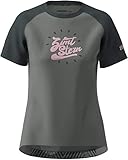Zimtstern Damen PureFlowz Radtrikot, Gun Metal-Pirate Black, XS