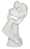 alles-meine.de GmbH 3-D Figur Hochzeitspaar Modern 10 cm - Tischdeko zur Hochzeit Deko - Brautpaar z.B. für Torte Tortendeko Tortenfigur Figur Braut und Bräutig