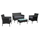 gartenlounge Gartenmöbel Lounge Set Garnitur Relax-Lounge Sofa Balkon Sitzgruppe Tisch S