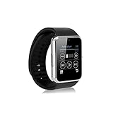 SHOP-STORY - Smart Watch Smartwatch Bluetooth Herren Damen Armband Kunststoff Zifferblatt Stahl kompatibel Android iOS Silb