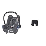 Maxi-Cosi CabrioFix Babyschale, Baby-Autositze Gruppe 0+ (0-13 kg), nutzbar bis ca. 12 Monate, passend für FamilyFix-Isofix Basisstation, Essential Graphite (grau) + Maxi-Cosi e-Safety