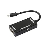 P08S 5pin micro USB auf HDMI Adapter Buchse Kabel 17cm für Smartphone Tablet TV Beamer, HDMI Smartphone adapter Beamer Zubehö