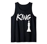 King Chess Board Tee Game Humor Set Spieler Schach Männer Frauen Tank Top