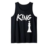 King Chess Board Tee Game Humor Set Spieler Schach Männer Frauen Tank Top