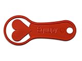 Squupy - der Einkaufswagenchip, der Nicht stecken bleibt - Abziehbarer Einkaufswagenlöser - Smarter Schlüsselanhäng