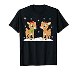 Rudolph and Clarice Shirt Weihnachten Kinder Mädchen T-Shirt T-S