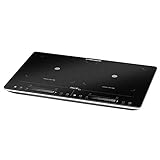 ROMMELSBACHER Doppelkochplatte CT 3420/IN Induktion - Glaskeramik, Touch Control, Topferkennung, 10 Leistungsstufen, 10 Temperaturstufen von 60-220 °C, Timer, Abschaltfunktion, 3400 W