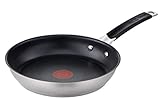 Jamie Oliver by Tefal E51206 Bratpfanne 28 cm | Antihaftversiegelung | sicher | Thermo-Signal | genieteter Griff | induktionsgeeignet | gesund Kochen | E