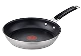 Tefal E51206 Jamie Oliver Bratpfanne 28 cm | Antihaftversiegelung | sicher | Thermo-Signal | genieteter Griff | induktionsgeeignet | gesund Kochen | E