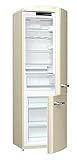 Gorenje ORK 193 C Kühl-Gefrier-Kombination / A+++ / Höhe 194 cm / Kühlen: 227 L / Gefrieren: 95 L / Beige/ FrostLess / CrispZone / Oldtimer / Retro C