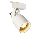 XEX Weiße LED Deckenleuchte, 3000K 4000K Deckenstrahler Drehbar Einstellbar, Leichte Luxus-Schienenbeleuchtung Für Küche, Schlafzimmer, Wohnzimmer(Size:3000K,Color:EIN Kopf)