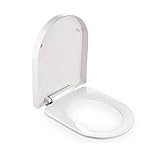 HQQSC WC-Sitz Big U Kleine U-Form-WC-Deckel mit Puffer Pad Quick Release Ultra-Resistant Top befestigte Toiletten-Abdeckung for Badezimmer Toilettendeckel (Color : A, Size : 45)