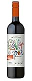 The Flower Pot Primitivo Puglia IGP – Trockener Bio-Rotwein – Etikett aus Samenpapier zum Pflanzen bunter Blumen – 1 x 0.75