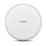 Rapoo XC100 kabelloses Induktionsladegerät für Smartphone, Ladegerät für iOS und Android (z.B. IPhone, Samsung), flach, Qi-Laden, Schnellladen, weiß