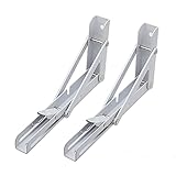 Lidengdeng Regalhalterung, Hochleistungs-Edelstahl, Schwerlast Winkel Wandkonsole, für Regale Möbel und Schrank, 2er Pack mit Befestigungsschraub