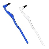 Zeayebsr 2Pcs Zahnsteinentfernung Professionelle Zahnreinigung – Zahnaufhellung Zahnstein Entfernung Teeth Stain Remover, Effektive Zahnarztbesteck Teeth Whitening Zahnpolierer(Weiß und Blau)