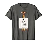 Sehtesttafel Optiker Buchstaben Kinder Brille Motiv Giraffe T-S