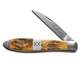 CASE XX Shot Show 6.5 BoneStag Tear Drop Gent 10731 Stainless Pock