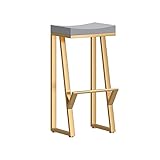 Yirunfa 1er Set Barstuhl barhocker Industrial Look, Materialmix Holz + Metall mit Fußstütze, für Bars, Bistros, Terassen Und Cafes | Auch für Eigenheim | Innen- und Außenbereich H