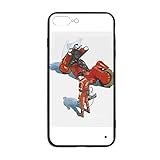 iPhone 7P/8P Handyhülle Akira Anime, Silikon TPU Glas Hartglas Rückseite Schutzhülle für iPhone 7 Plus iPhone 8