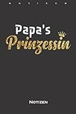 Papa's Prinzessin Liebling Notizbuch: Punkteraster Notizbuch für Vater und Tochter Beziehung