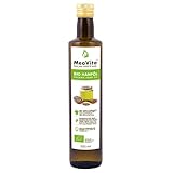 MeaVita Bio Hanföl, 100% rein & kaltgepresst, (1x 500ml) Hanfsamenöl hoher Anteil an Omega 3 & 6 F