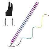 WOEOA Eingabestift für Tablet, Eingabestift mit Künstlerhandschuh, 2extra Spitzen, kompatibel mit iPad Mini, iPad Air, iPhone Samsung Lenovo Huawei Xiaomi Android Universal Tablet Smartp