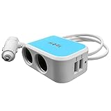 Schnelles USB-Ladegerät QC3.0 Doppel-Ladeanschlüsse, Kfz-Ladegerät mit Stromschutz, schnelle Kühlung, Zigarettenanzünder für Android, iOS, Auto-Recorder, Busse und Autos usw