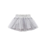 Pinokio -Happy Day - Mädchen Baby Rock 100% Baumwolle, Grau oder Schwarz - Röckchen für Mädchen, Erstausstattung, Tüll Skirt (74, Grau)