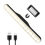 Touch Dimmbar Schrankbeleuchtung led Lichtleiste mit Magnet, Warmweiß, 3W Wiederaufladbar Batteriebetrieben 2500mAh, für Schrank Küche Badezimmer Spiegel Nachttisch Garderobe1 [Energieklasse A+]