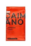 Caffè Caimano Espresso Forte, 1kg, ganze Bohne, dunkle Röstung italienischer Art, schokoladig & süßlich, säurearm, samtweiche Crema, ideal für Kaffee aus Siebträger & Kaffeevollautomaten, 100% Rob