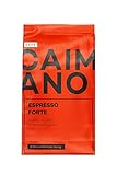 Caffè Caimano Espresso Forte, 1kg, ganze Bohne, dunkle Röstung italienischer Art, schokoladig & süßlich, säurearm, samtweiche Crema, ideal für Kaffee aus Siebträger & Kaffeevollautomaten, 100% Rob