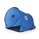 Hamburger SV Strandmuschel mit Logo | HSV Pop-Up-Strandzelt | OFFIZIELLES Produkt | Wind- & Sichtschutz [blau/schwarz/weiß]