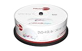 Primeon DVD+R DL 8.5GB/240Min/8x Cakebox (25 Disc), Photo-on-disc ultragloss Surface, Water Resistant Inkjet Fullsize Printable Weiß