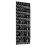 1 Stk Rankenblter Tl T Fenster Vorhang Sheer Schal Volants Single Rebe Blatt Fenster Bildschirm Verschleitange Gre 100 x 130 cm He Schwarz geschnittene Blumen mit hohlen Bltern Schw