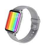 wasserdichte Fitness Tracker Smart Watch Bluetooth Anrufe Uhr mit Puls-Kalorie-Step Counter-Blutdruck-Silber, Smart W