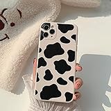 ZTOFERA Hülle für iPhone 11, Niedlich Leopard Drucken TPU Weich Hülle, Schlank Anti-Kratzer Stoßfest Bumper Schutzhülle für iPhone 11 6,1 Zoll - Weiß & Schw