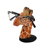 VIPbuy Lustige Brillenhalter Holz Handgeschnitzt Brillenständer Tierform Sonnenbrillenhalter und Brillenablage Gläser Aufbewahrung Geschenk für Kinder Schreibtisch Heimbüro Deko (Giraffe)