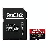 SanDisk Extreme Pro 32GB microSDHC Memory Card + SD Adapter with A1 App Performance + Rescue Pro Deluxe 100MB/s Class 10, UHS-I, U3, V30