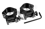 SUTTER Montage Ringe d=25,4 h=40 Stark für 19-22mm Schienen - Montageringe Montageschiene für Zielfernrohr RedDot und Z