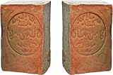 2x Original Aleppo Seife 60%/40% -Olivenöl 60% Lorbeeröl 40% fürs Haar Gesicht & Körper - 100% Naturprodukt Vegane - Alepposeife Olivenölseife Handarbeit 400g - Plastikfreie Verpackung Moè®